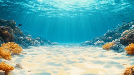 Fototapeta premium coral reef and diver