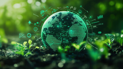 Green Globe in a Digital Ecosystem: A Fusion of Technology and Sustainability