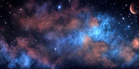 Nebula in space - colorful background