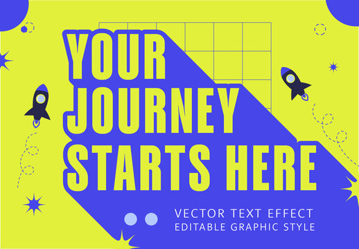 Flat Long Shadow Text Effect