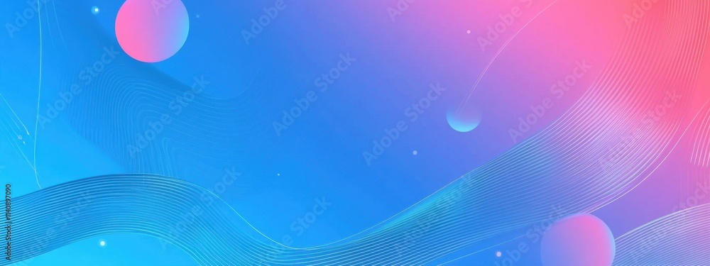 Fototapete blue gradient background with light stripes and shapes abstract blue banner design for presentation,