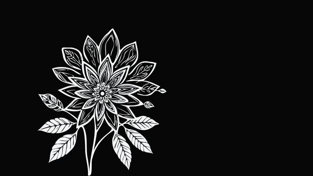 educational flower opening animation video
