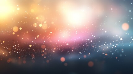 Obraz premium Dreamy Bokeh Lights Background Warm Serene Abstract