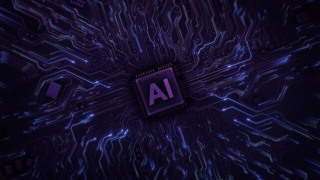 AI Learning and Artificial Intelligence Business, modern technology, internet networking concept. AI technology. science mind. Futuristic cyber innovation automation brain. cyber innovation cyberpunk.