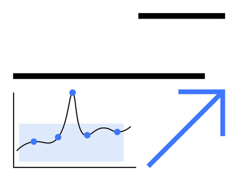 Bar line scatter plots convey analysis growth data trends. Ideal for business, finance, tech, marketing, education, research, strategy. Line metaphor