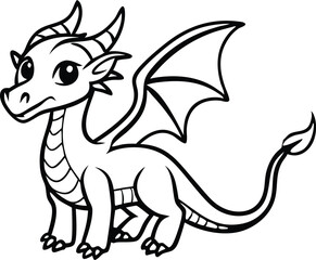 dragon line art design