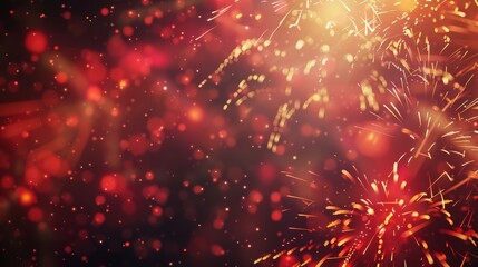 American Celebration Concept with Fireworks on a Copyspace Background, ideal for Independence Day or Patriotic Events