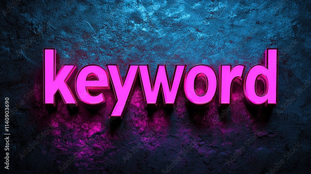 Poster vibrant neon lights creating an eye-catching visual display for design projects.