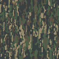 Abstract grunge camouflage, seamless texture, military camouflage pattern, Army or hunting dark khaki green camo clothes. Camouflage wallpaper