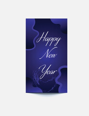 Happy New Year Instagram Story Template 2025 – Festive New Year Countdown, Celebration Design, Digital Template for Social Media, Modern & Stylish 2025 Theme