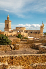 Gozo (Għawdex) Island Victoria massive fortification St. Johns Bastion Citadel (Cittadella) ruins...