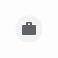 portfolio suitcase icon sign vector