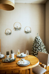 New Year's interior in the living room