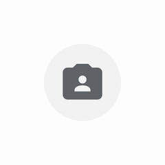 selfie portrait camera photo icon sign vector