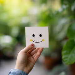 hand, frau, card, business, lächeln, halten, maske, gesicht, person, papier, poker, as, auffassung, leute, card, erfolg, business-man, zeichen, kopf, depremiert, games, glück, sad, betrübt, symbol