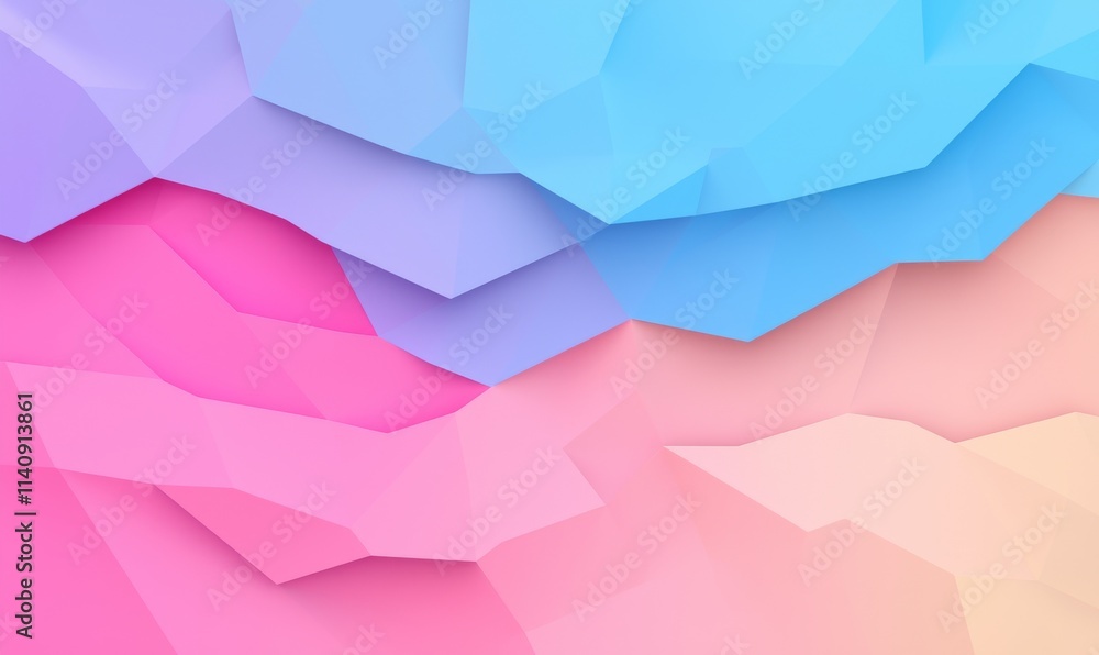 Poster lively abstract geometric backdrop featuring a poly pattern.