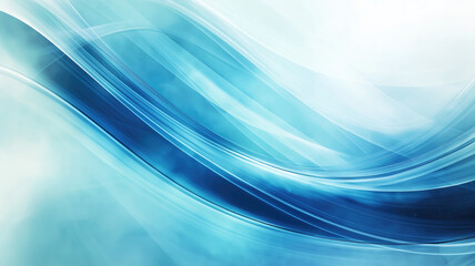 Naklejka premium Dynamic abstract background with light streaks conveying speed and motion in cool blue tones.