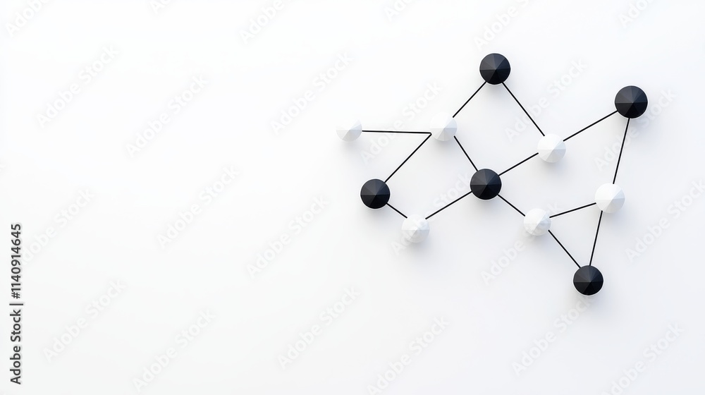 Poster an abstract geometric pattern featuring lines and triangles, set against a clear, isolated backgroun