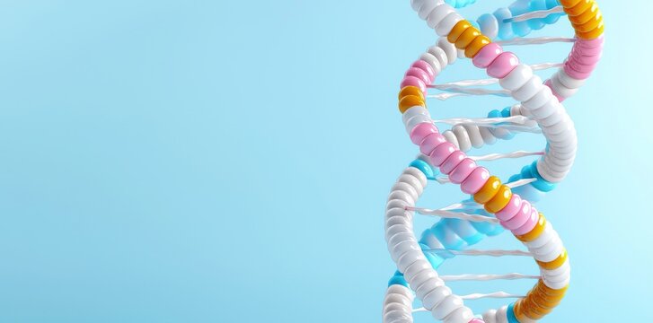 A microscopic view of the DNA double helix, emphasizing gene silencing methods such as RNA interference, CRISPR-Cas9, and antisense oligonucleotides, used in genetic research.
