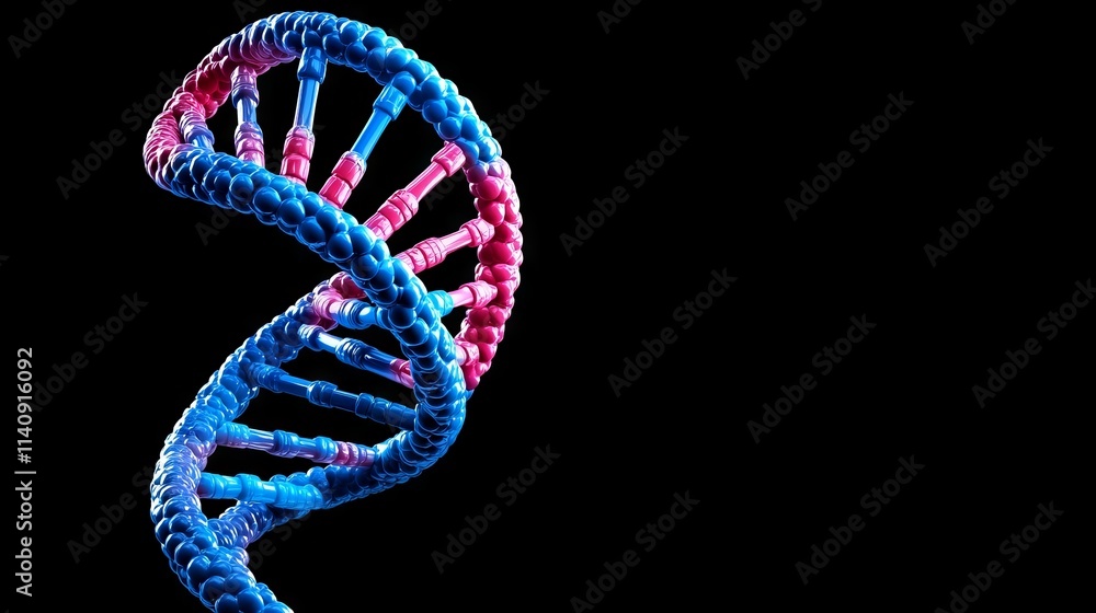 Poster a vivid background displaying a dna strand and a neural network highlights the intersection of scien