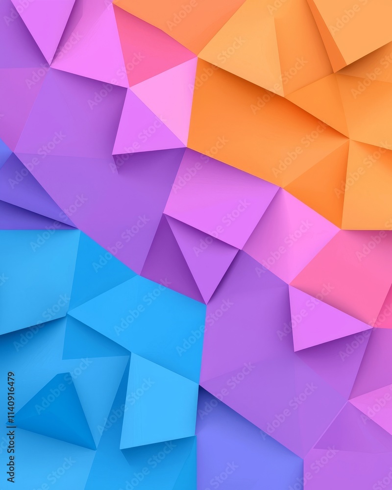Poster a colorful, trippy abstract background with neon geometric patterns in a psychedelic style.