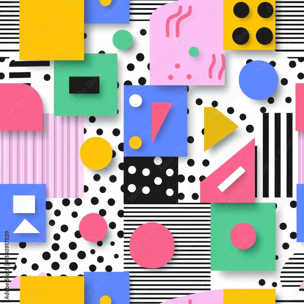 Poster a multicolored abstract background featuring an artistic ornamental lattice with irregular geometric