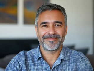 Obraz premium Smiling Man in Office