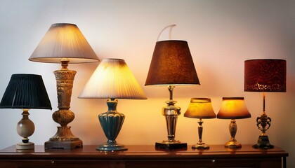 lamp on the table
