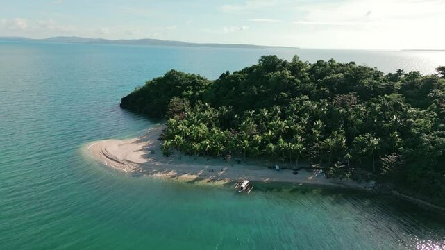 Midday Remote Island in the Philippines