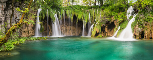 Wasserfall im Plitvice Nationalpark, Kroatien