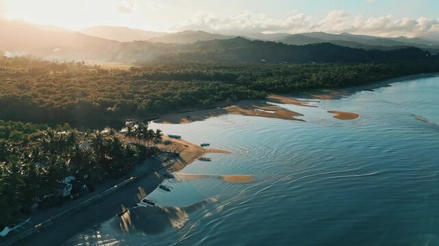 Beach Area with Morning Sunrise