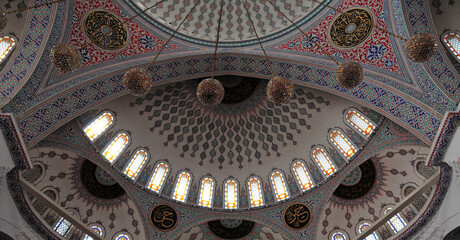 Kocatepe Mosque in Ankara, Turkey was built in the 20th century. It is one of the most important...