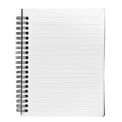 Spiral Note Pad. Blank Paper Notepad with Ring Binder Design