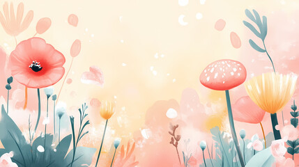 Pastel background featuring soft, dreamy colors perfect for adding a cute and whimsical touch to any design project, pastel. Dreamy. Illustration