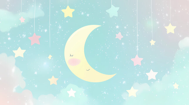 Pastel background featuring soft, dreamy colors perfect for adding a cute and whimsical touch to any design project, pastel. Dreamy. Illustration