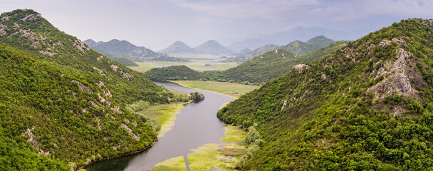 Rijeka Crnojevića Fluss, Skadarsko Jezero Nationalpark, Montenegro