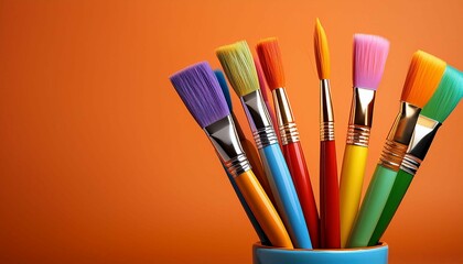 Obraz premium brushes and paints