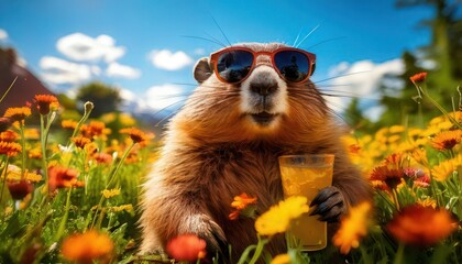 groundhog day ground hog emerging