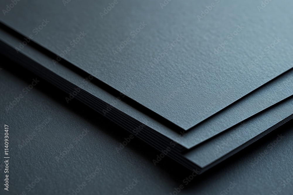 Leinwandbilder an elegant arrangement of dark textured papers captures simplicity and sophistication, emphasizing t