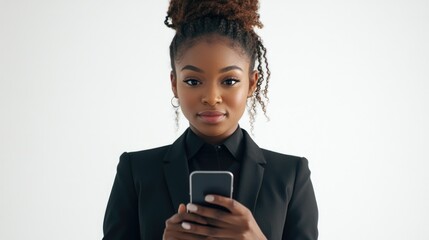 Professional Woman Using Cell Phone