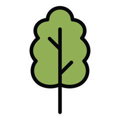 Leaf Flat Icon Isolated On White Background