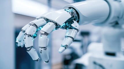 Futuristic Robotic Hand: Advanced AI and Automation in Modern Technology