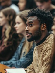 A Young Adult in a Seminar Setting