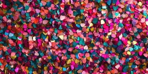 Vibrant Confetti Blurred Backdrop