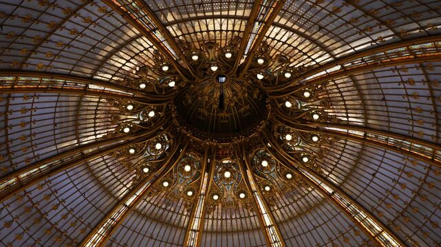ceiling of the dome of the church