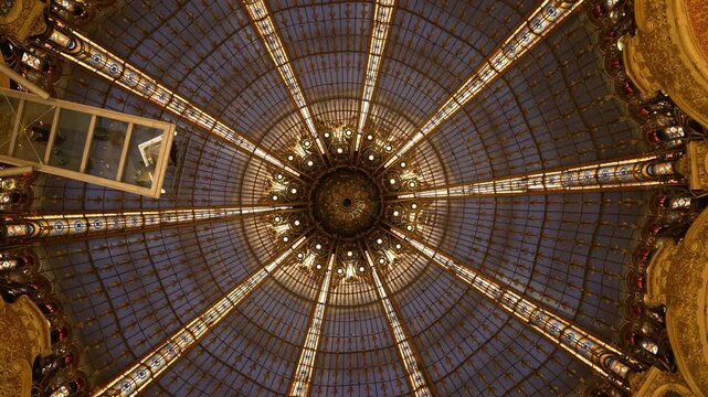 ceiling of the dome of the church
