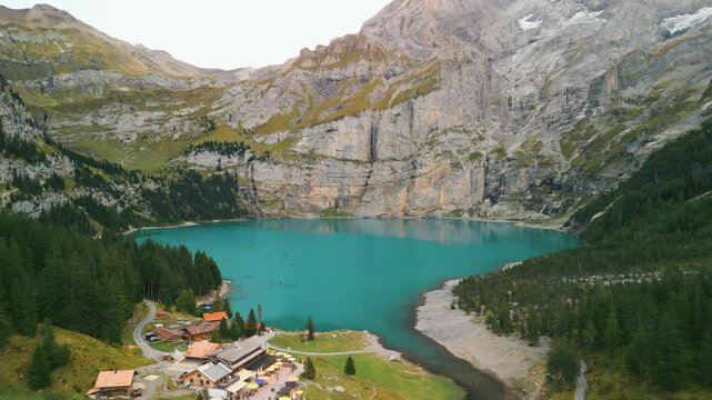 Blue Lake in Switzerland