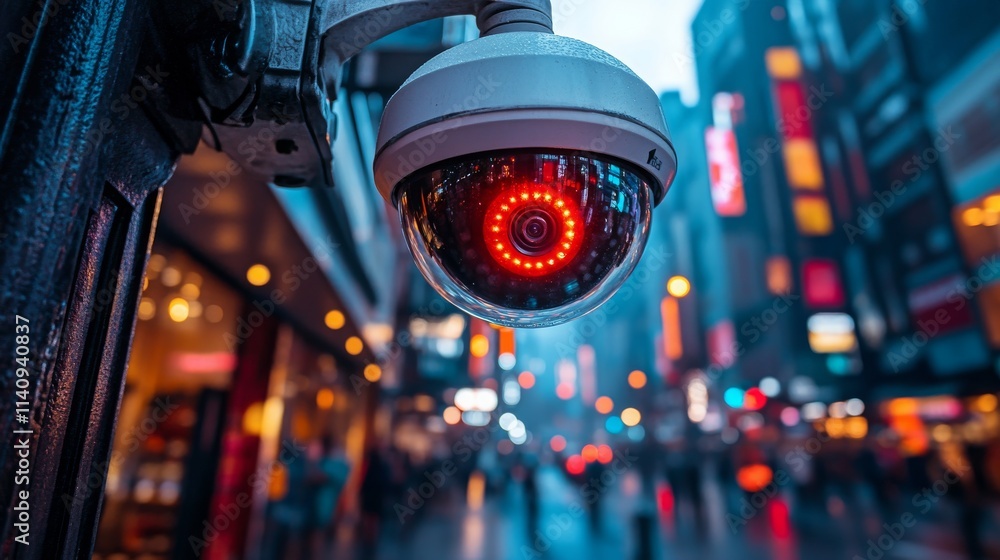 Poster smart city utilizing edge computing for real-time processing in an urban environment at night