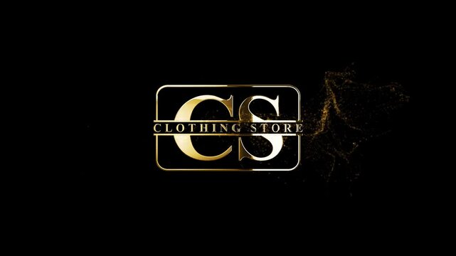 CS Video Animation, Gold Particles Cs Letter Logo Animation Video, Cs Clothing Store Logo For Your Company 