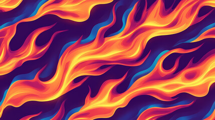 Fire and flame abstract pattern, perfect for intense and passionate themes. Emblaze. Illustration
